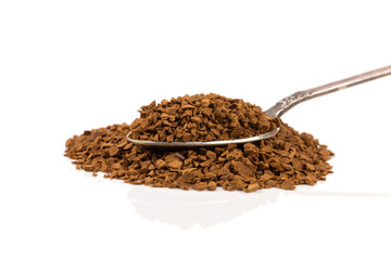 Pile of instant coffee grains