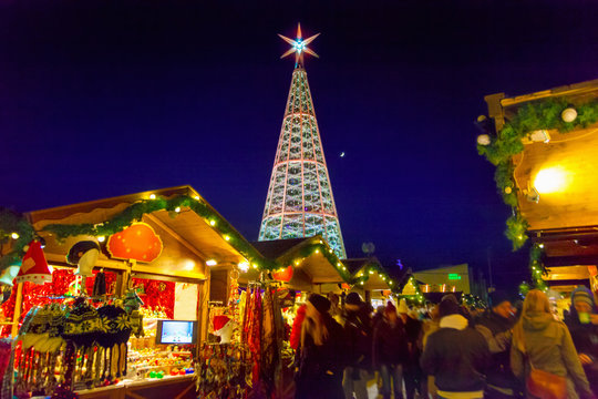 Christmas Tree In Innsbruck, Austria