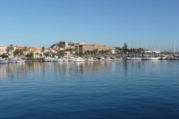 Naklejka na ściany i meble Harbor at Messina, Sicily