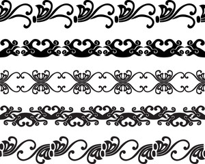 Seamless decorative borders