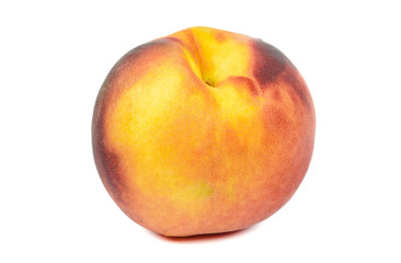 Fototapeta na wymiar Ripe peach on white background
