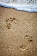 Steps in the sand