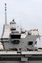 Aircraft Carrier in Port