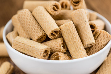 Wafers close-up shot, selective focus