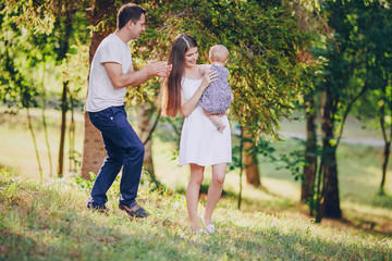 family in park