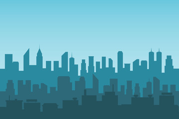 Fototapeta premium City. Vector illustration. 