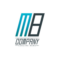 Initial Letter MB Design Logo Template
