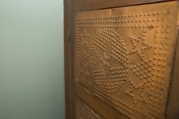 punched tin pie safe