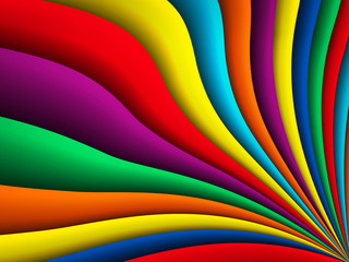 Bright colorful wavy background ,vector Illustration