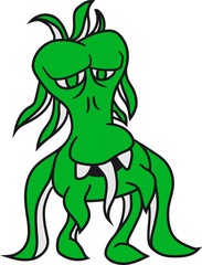 tentakel alien monster hässlich horror ausserirdischer halloween comic cartoon