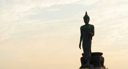 Silhouette public buddha