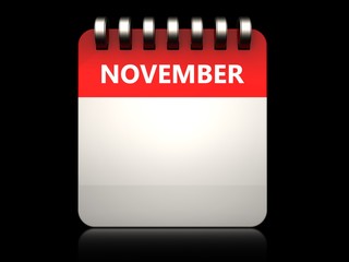 3d  november calendar