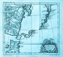 古地図　千島列島