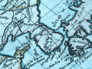 古地図　朝鮮半島