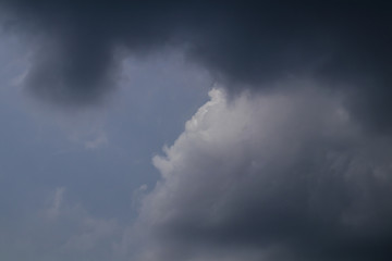 White clouds in the sky