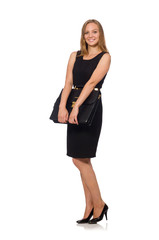 Fototapeta premium Woman businesswoman concept isolated white background