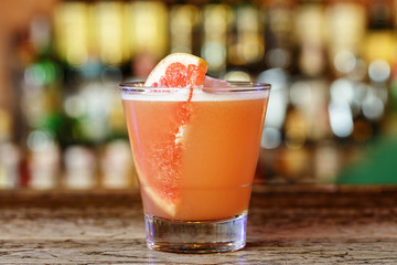 grapefruit sour cocktail