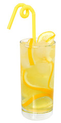 Lemonade with ice cubes