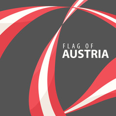 Flag of Austria against a dark background