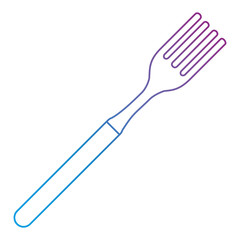 fork kitchen cutlery icon vector illustration design