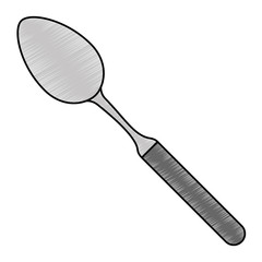 spoon kitchen cutlery icon vector illustration design