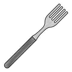 fork kitchen cutlery icon vector illustration design