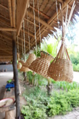 Old style Thai bamboo tools
