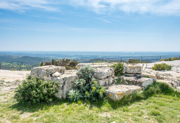 Landscape view from Chateau des Baux-de-provence