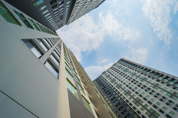 Fototapeta na wymiar Aparment Building with perspective