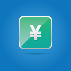 Fototapeta premium Yen Symbol Icon