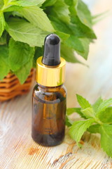 Essential aroma oil with mint