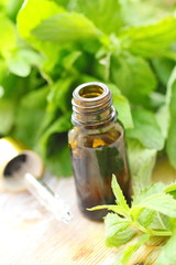 Essential aroma oil with mint