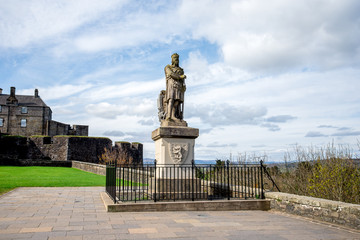 Statue of Robert the Bruce outside of Striling Castle