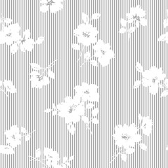 Fototapeta premium シームレスな花柄