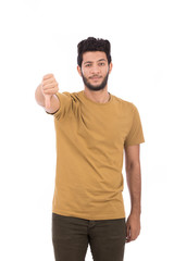 Fototapeta premium young man disagree