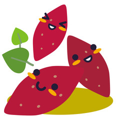 サツマイモの親子