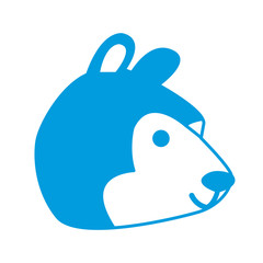 bear cartoon animal icon vector illustration graphic design