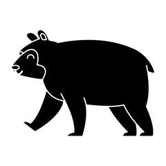 bear cartoon animal icon vector illustration graphic design
