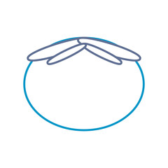 flat line colored tomato over  white background  vector illustration