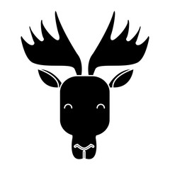 Reindeer animal cartoon icon vector illustration graphic design