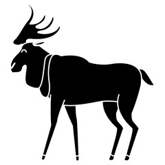 Reindeer animal cartoon icon vector illustration graphic design