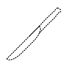 knife over white background vector ilustration icon tool