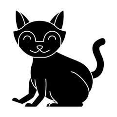 Fototapeta premium Cat animal cartoon icon vector illustration graphic design