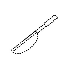 knife over white background vector ilustration icon tool
