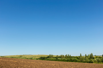 Obraz premium Earth in a field for agricultural cultivations