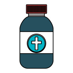 bottle medical isolated icon vector illustration design