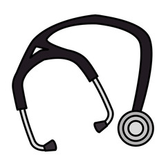 stethoscope medical isolated icon vector illustration design