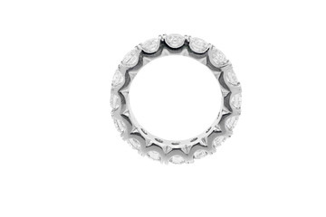 engagement band diamond ring with gemstone  and gold