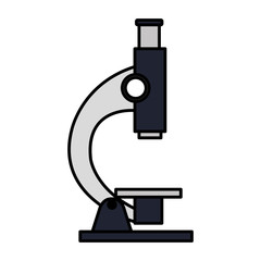 microscope laboratory isolated icon vector illustration design