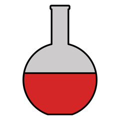 tube test with blood vector illustration design